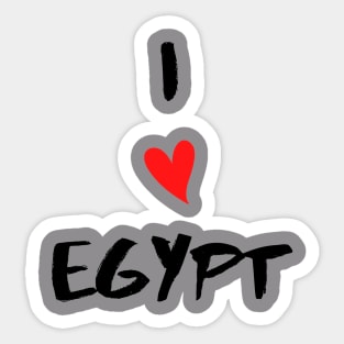 I love egypt by Qrotero Sticker